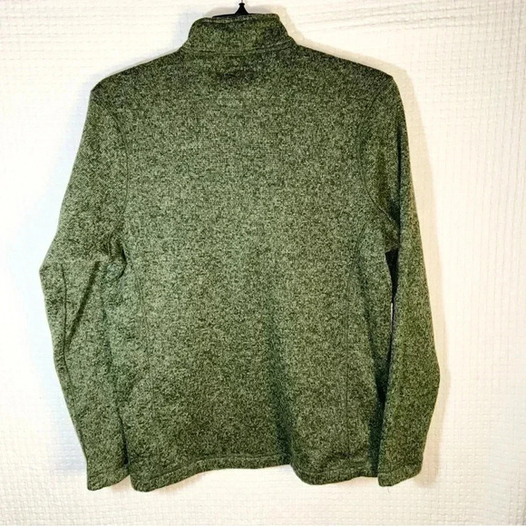 Woolrich Men Medium Green Heather Half Zip Long Sleeve Pullover Sweater Gorpcore - Picture 2 of 10